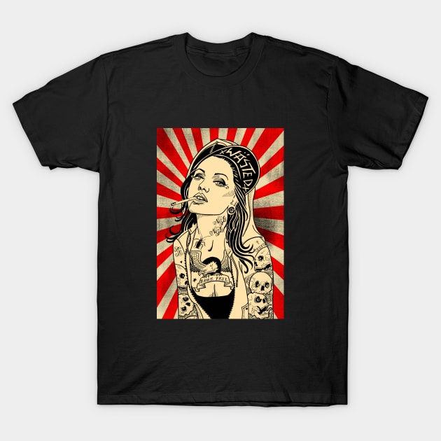 Tattoo Girl T-Shirt by Kingrocker Clothing